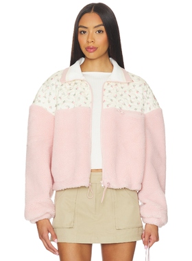 For Love & Lemons 爱柠檬 SAIDE 夹克 粉色 老钱风REVOLVE小众新