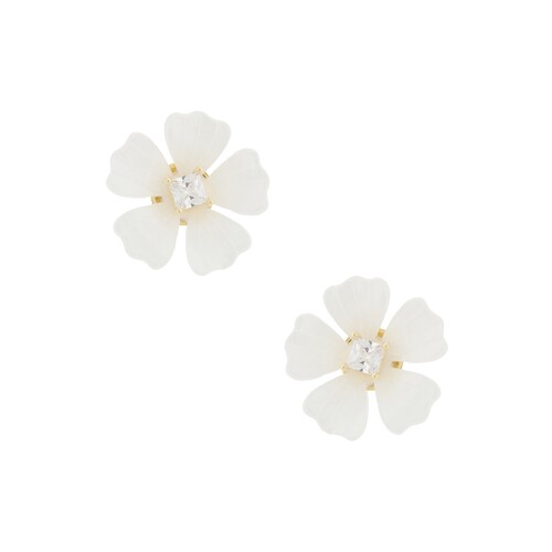 Lovers and Friends白色耳饰甜美夏季新品花朵水钻耳环REVOLVE