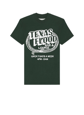 ONE OF THESE DAYS TEXAS FLOOD T恤 深绿色REVOLVE小众新款