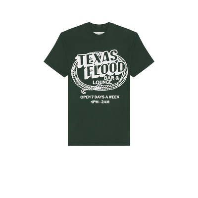 ONE OF THESE DAYS TEXAS FLOOD T恤 深绿色REVOLVE小众新款