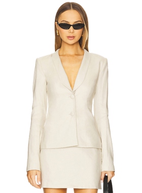 [冬季新品] Stone Cold Fox 西装米色简约通勤风外套REVOLVE小众