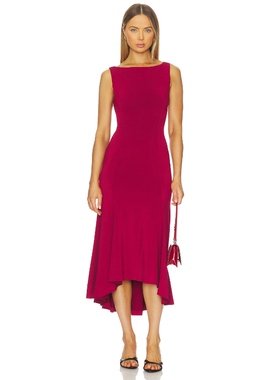 GUIZIO DAYE MIDI 针织连衣裙保暖红色REVOLVE小众