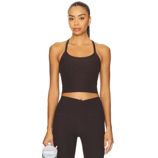 Yoga 巧克力色 SLIM 背心上装 运动复古风REVOL RACERBACK Beyond