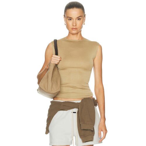 Fear of God ESSENTIALS驼色上装通勤风夏季新品背心REVOLVE