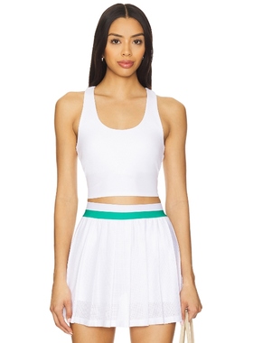 BEACH RIOT YARA 上装 白色 运动复古风REVOLVE小众新款