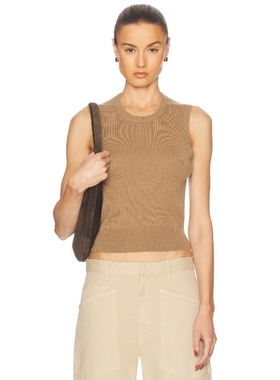 NILI LOTAN MAY 上装 棕黄色 y2k辣妹风REVOLVE小众新款