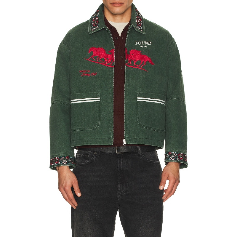 Found CLUB 工装夹克 深绿色REVOLVE小众新款