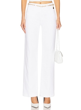 [冬季新品]L'AGENCE SCOTTIE 阔腿 白色REVOLVE小众新款