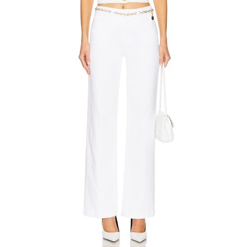 [冬季新品]L'AGENCE SCOTTIE 阔腿 白色REVOLVE小众新款