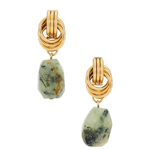 金属金色REVOLVE小众新款 LELET 垂褶耳饰 BRIELLE