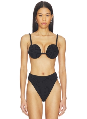 Nau Bikinis ATHENS 比基尼文胸上装 黑色 y2k辣妹风REVOLVE小众