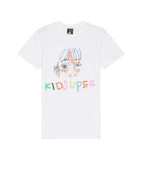 [冬季新品]KidSuper DRAWING LOGO T恤 白色REVOLVE小众