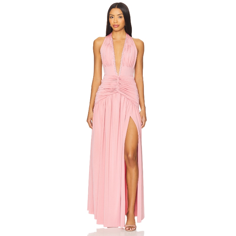 PatBO MOONLIGHT 平针睡袍 粉色 REVOLVE小众新款