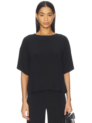 Norma Kamali SHORT SLEEVE BOXY T恤 revolve小众新款