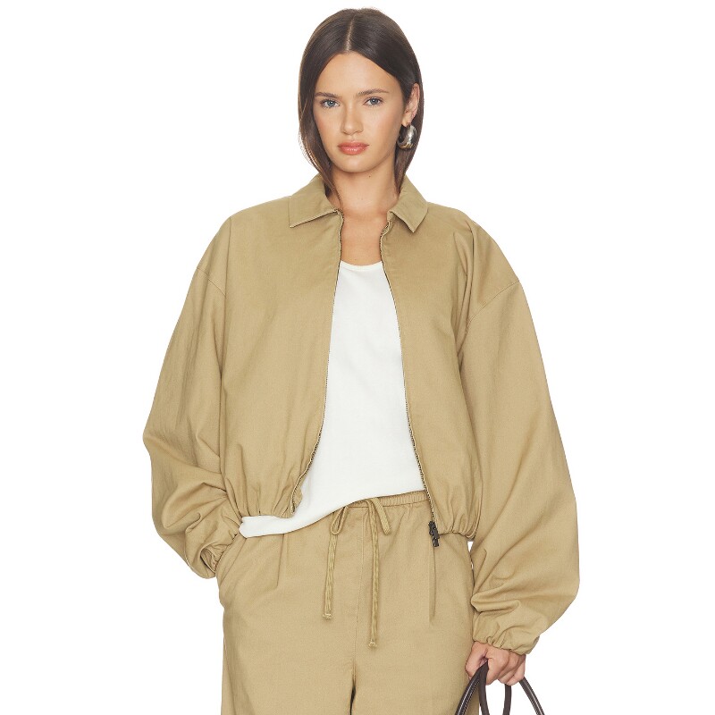 Fear of God ESSENTIALS卡其色夹克翻领通勤秋冬新品外套REVOLVE