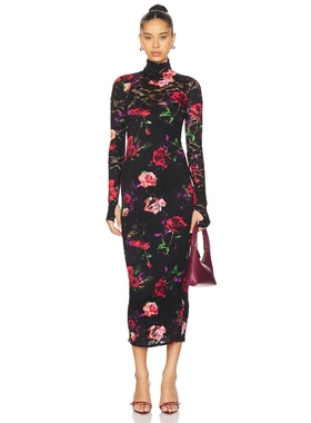 AFRM Shailene Lace Dress 黑色、红色 y2k辣妹风REVOLVE小众新款