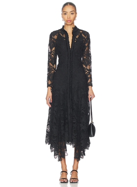 Alexis CAMILA 裙子 revolve小众新款 黑色