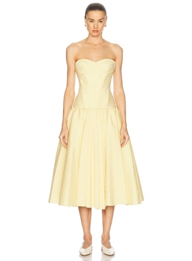 Alexis SUMMERS 裙子 黄色REVOLVE小众新款