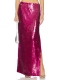 半身裙 All Mother MELA SEQUINS revolve小众新款 桃紅色