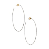 Jenny 夸张耳饰女 新款 Bird 素圈耳环金属色REVOLVE设计感小众时尚