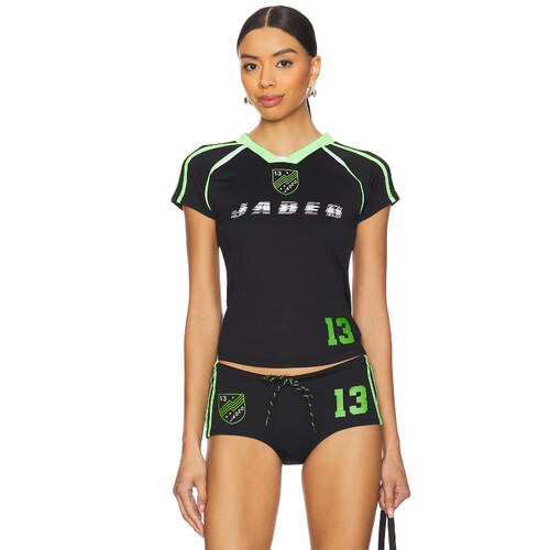 Jaded London T恤黑色REVOLVE小众新款运动风短袖上衣