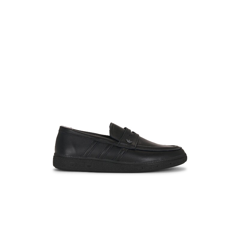adidas Originals黑色皮革乐福鞋套脚休闲鞋秋冬新品REVOLVE