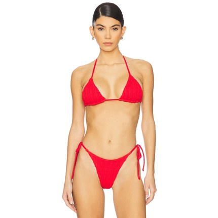 PEIXOTO FIFI 比基尼文胸上装 红色 y2k辣妹风REVOLVE新款