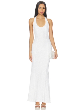 GUIZIO SCARF OPEN NECK 裙子 revolve小众新款 象牙白