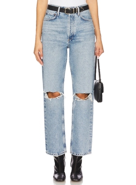 [冬季新品]AGOLDE 90'S 破洞牛仔裤 蓝色 直筒修身REVOLVE