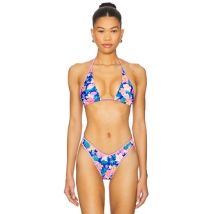 Kulani Kinis BIND TIE 比基尼文胸上装 蓝色revolve小众新款