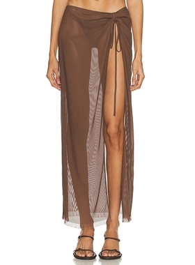 SIR. SALINA 半身裙 棕色REVOLVE小众新款