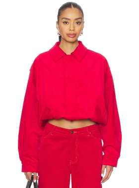 LIONESS KENNY BOMBER 夹克 红色 运动复古风REVOLVE小众新款