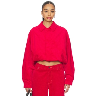 KENNY 运动复古风REVOLVE小众新款 BOMBER 红色 夹克 LIONESS