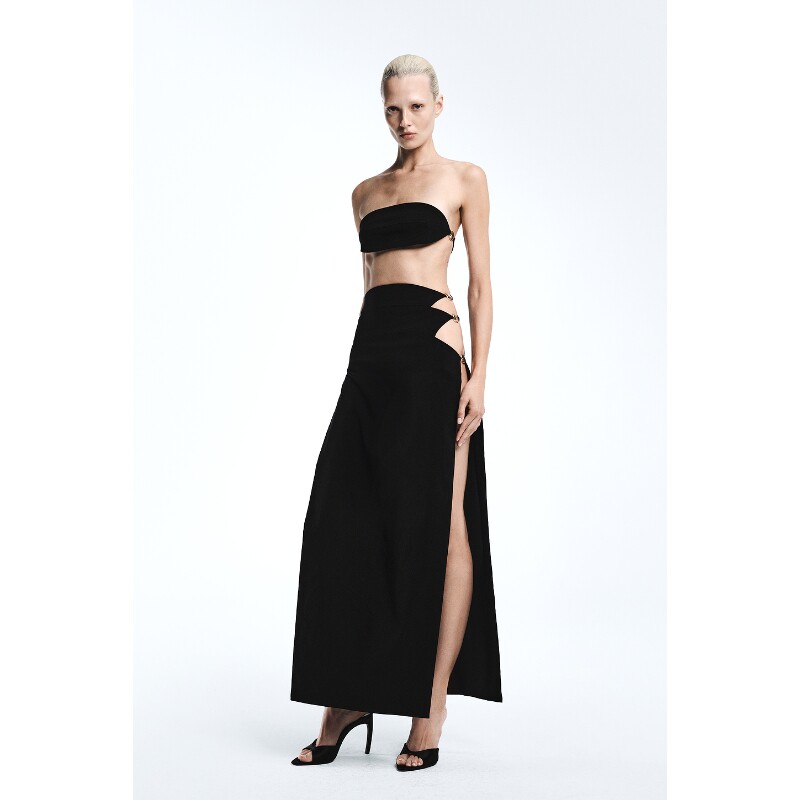REVOLVE LOS ANGELES黑色上衣抹胸辣妹早秋新品背心REVOLVE
