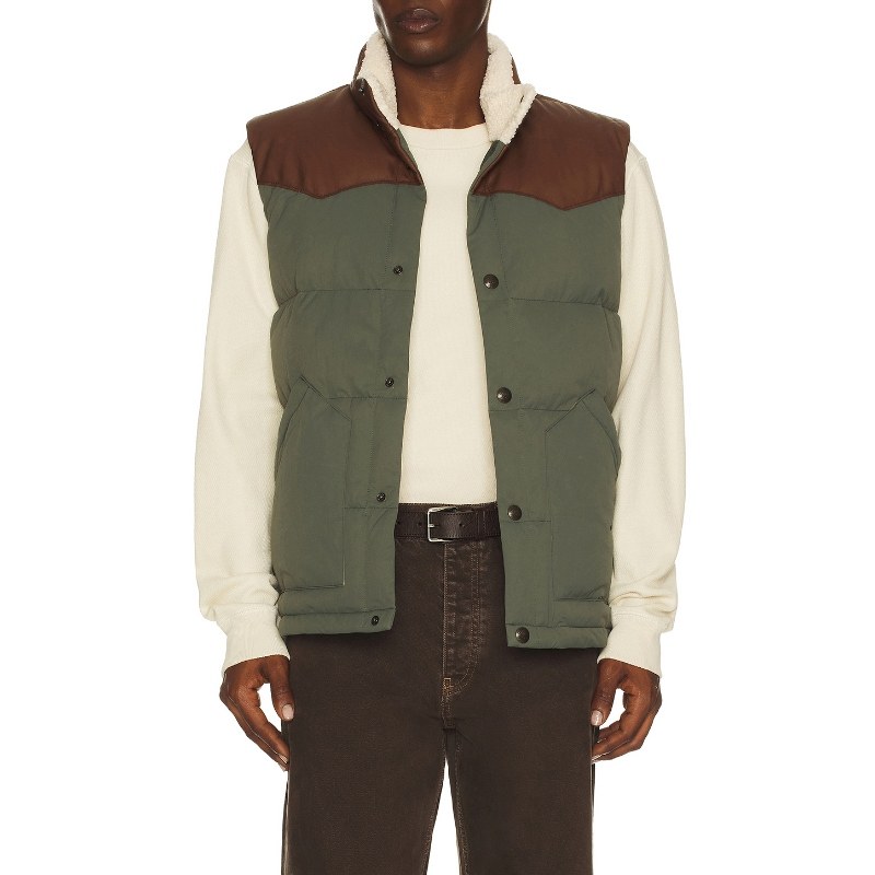 Faherty RANGE DOWN 背心 绿色REVOLVE小众新款