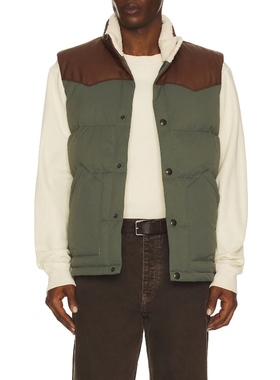 Faherty RANGE DOWN 背心 绿色REVOLVE小众新款