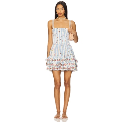 Agua Bendita ALAMY 连衣裙女 Baby BlueREVOLVE小众新款