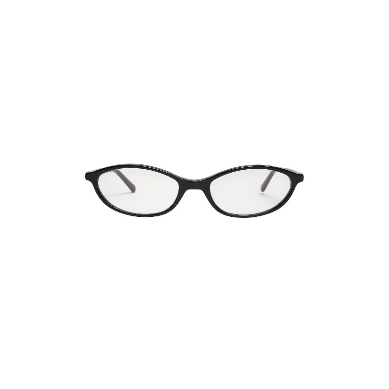 SHEVOKE黑色太阳眼镜椭圆框细框通勤风早秋新品REVOLVE