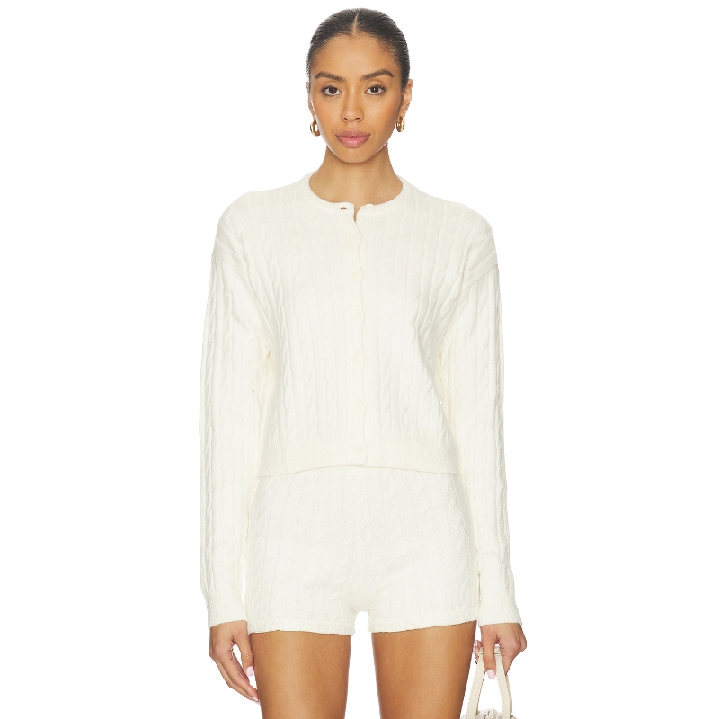 Show Me Your Mumu THROW ON 开衫 象牙白REVOLVE小众新款