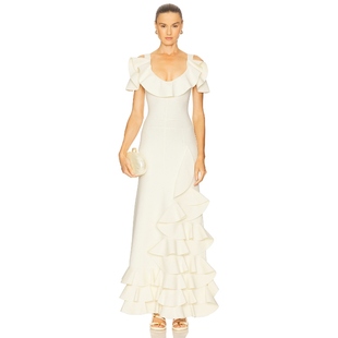 Alexis 新品 LUCY 裙子 REVOLVE小众 象牙白 冬季