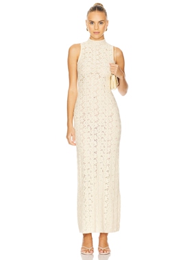 House of Harlow 1960 CLAUDINA 长裙象牙白REVOLVE新款