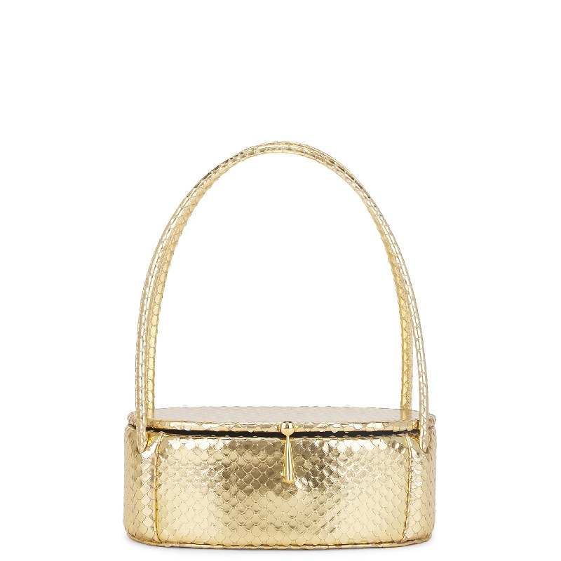 Alexis Constance Petite Oval Bag金属REVOLVE新款
