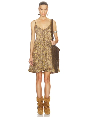 Isabel Marant Etoile DANIELLE 裙子 revolve小众新款 棕色