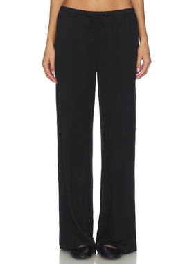 eberjey COZY 阔腿 黑色 美式休闲风REVOLVE小众新款