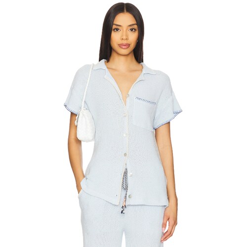 SUNDRY CAMP 衬衫 Baby Blue y2k辣妹风REVOLVE小众新款
