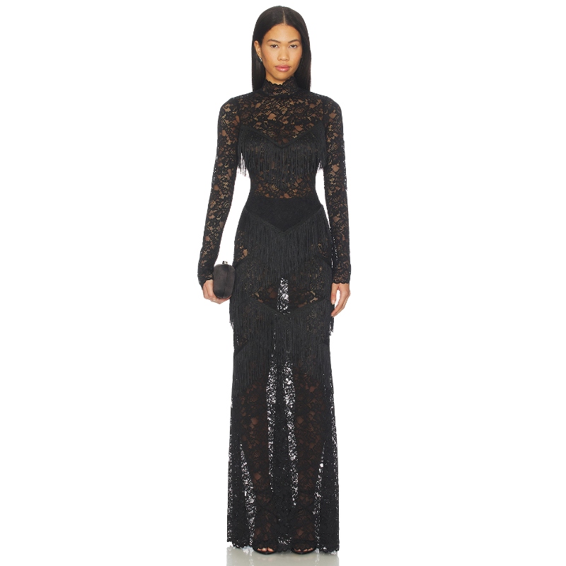 Katie May TABBY 裙子 黑色REVOLVE小众新款