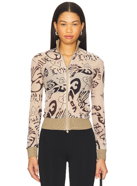 [春季新品]Juliet Johnstone 夹克棕黄色运动复古风REVOLVE