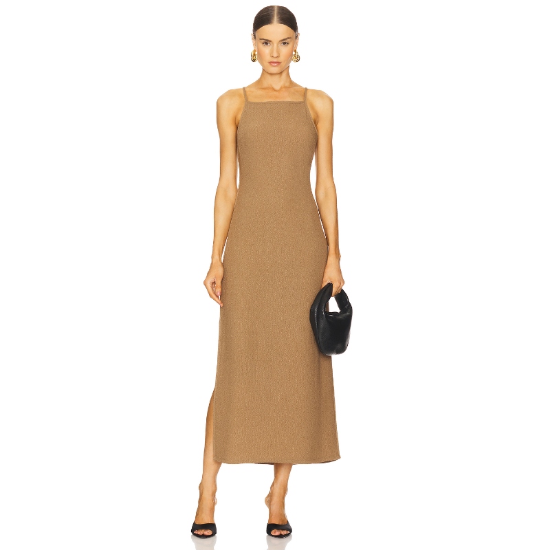 By Malene Birger 针织连衣裙保暖棕黄色REVOLVE