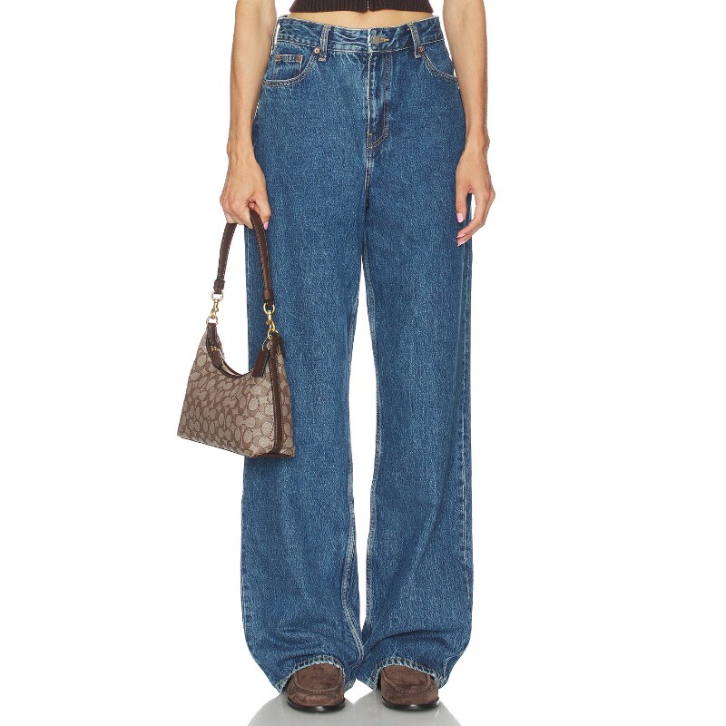 [早秋新品]Dr. Denim蓝色美式复古风休闲阔腿牛仔裤子REVOLVE小众