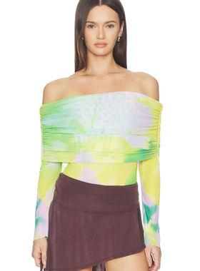 AFRM MAXINE 紧身服 Green,Yellow